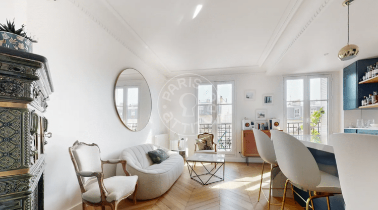 Wohnzimmer - Möblierte 2 Zimmer - Paris 75011 - 20216